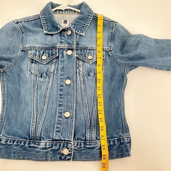 GAP Women’s Medium Wash Button Down Denim Jacket 100% Cotton Size XS - Picture 10 of 11